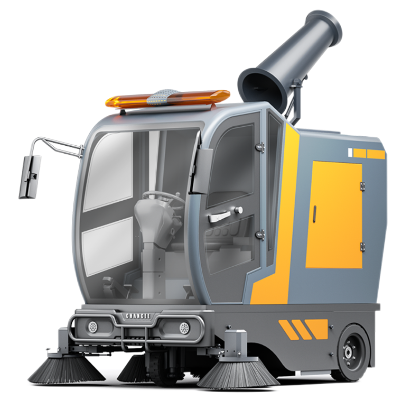 Industrielle Aufsitz-Bodenkehrmaschine