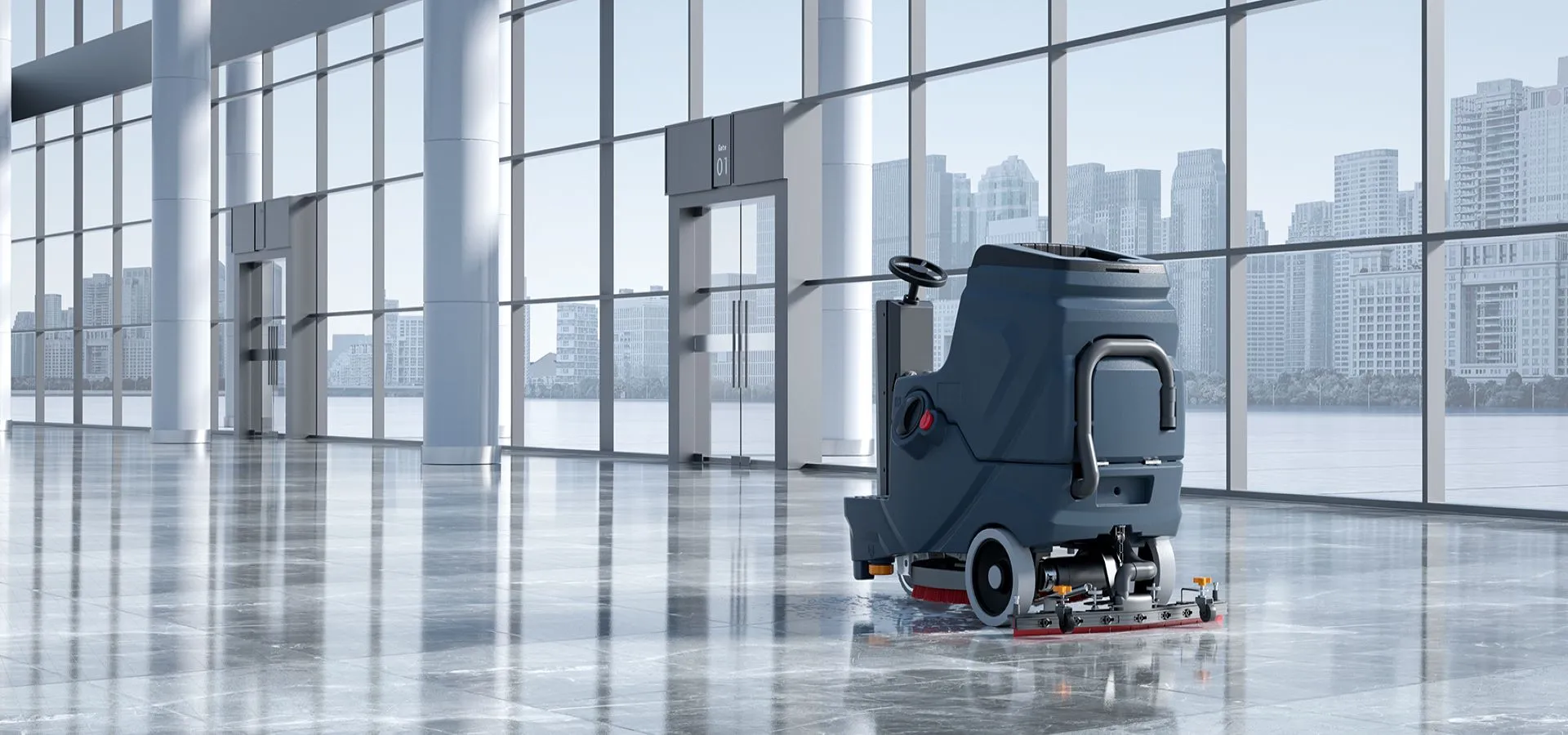Floor cleaning machines for professional and industrial use